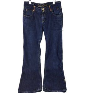 Coogi Women's Jeans Size 13/14 Jeans Golden Bling Logo Limited Edition